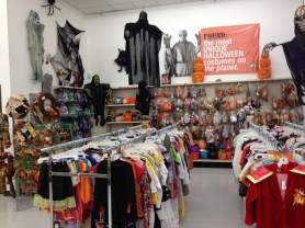 Halloween Costume Racks are Packed